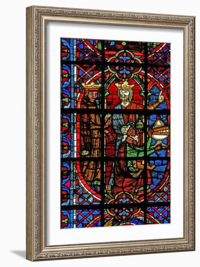 Window W203 Depicting the Adoration of the Magi-null-Framed Giclee Print