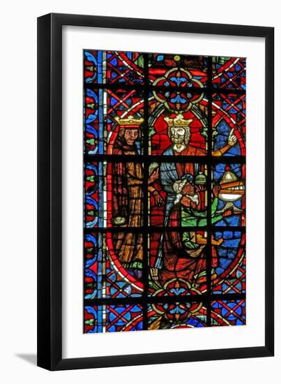 Window W203 Depicting the Adoration of the Magi-null-Framed Giclee Print