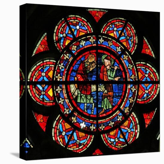 Window W203 Depicting the Flight into Egypt-null-Stretched Canvas