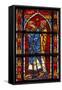 Window W205 Depicting Two Figures-null-Framed Stretched Canvas