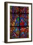 Window W207 Depicting Labourers-null-Framed Giclee Print