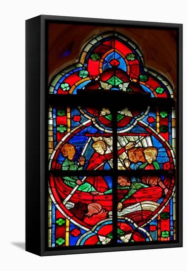 Window W209 Depicting a Scene from a Legend of St Nicholas-null-Framed Stretched Canvas