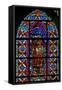 Window W209 Depicting St Savinien Carries His Head-null-Framed Stretched Canvas