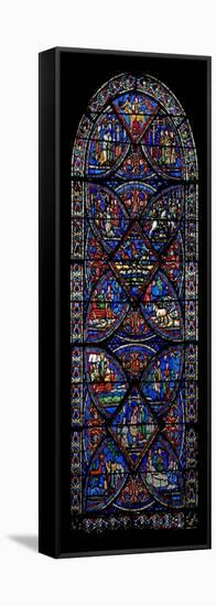 Window W21 Depicting Scenes from the Life of St Eustache-null-Framed Stretched Canvas