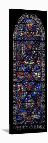 Window W21 Depicting Scenes from the Life of St Eustache-null-Stretched Canvas