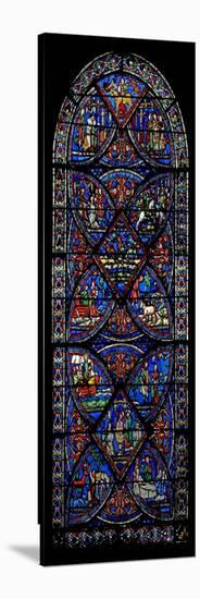 Window W21 Depicting Scenes from the Life of St Eustache-null-Stretched Canvas