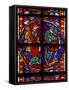 Window W210 Depicting St James Preaching-null-Framed Stretched Canvas