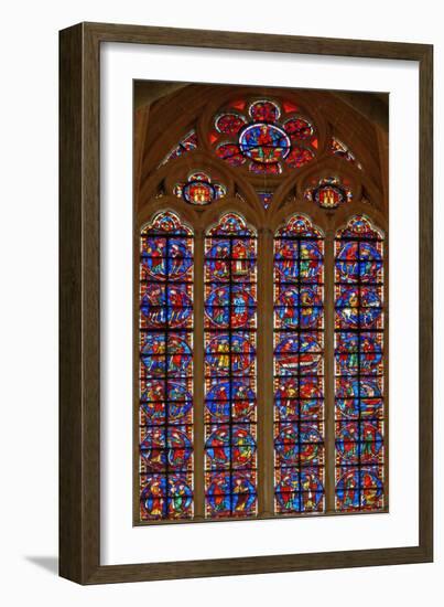 Window W210 Depicting the St James Window and the Legend of the 'Lost Dependant'-null-Framed Giclee Print