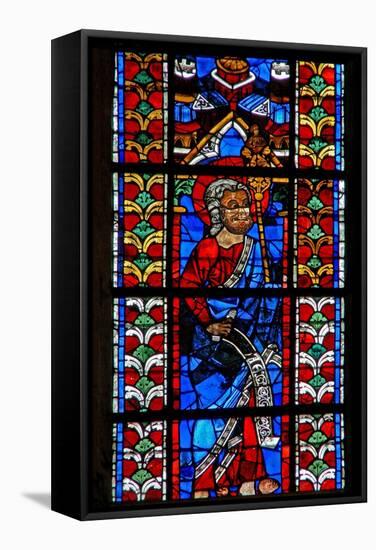 Window W211 Depicting St Jude-null-Framed Stretched Canvas