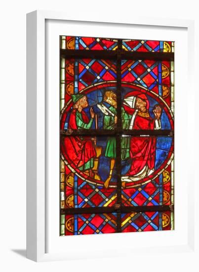 Window W211 Depicting the Execution of St Denis-null-Framed Giclee Print