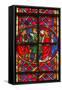 Window W211 Depicting the Execution of St Denis-null-Framed Stretched Canvas