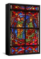 Window W212 Depicting a Scene from the Legend of St John: the Saint Drinks the Poisoned Cup-null-Framed Stretched Canvas