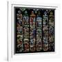 Window W232 Depicting Scenes from the Story of Daniel-null-Framed Giclee Print