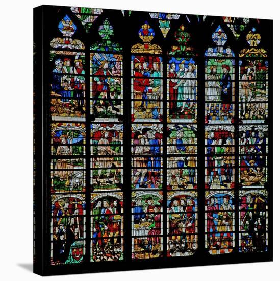 Window W232 Depicting Scenes from the Story of Daniel-null-Stretched Canvas
