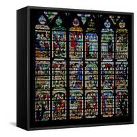 Window W232 Depicting Scenes from the Story of Daniel-null-Framed Stretched Canvas