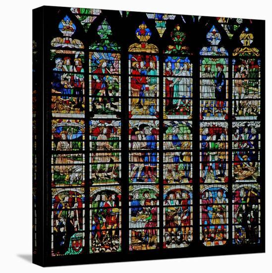 Window W232 Depicting Scenes from the Story of Daniel-null-Stretched Canvas