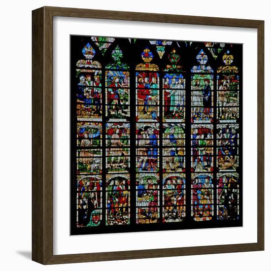 Window W232 Depicting Scenes from the Story of Daniel-null-Framed Giclee Print