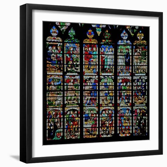 Window W232 Depicting Scenes from the Story of Daniel-null-Framed Giclee Print