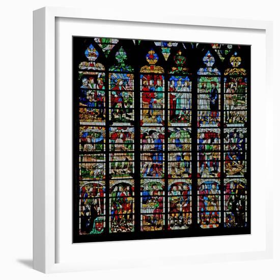 Window W232 Depicting Scenes from the Story of Daniel-null-Framed Giclee Print