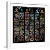 Window W232 Depicting Scenes from the Story of Daniel-null-Framed Premium Giclee Print