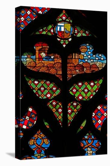 Window W234 Depicting a Tracery Light with Joseph Dreaming of the Sun-null-Stretched Canvas