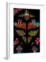 Window W234 Depicting a Tracery Light with Joseph Dreaming of the Sun-null-Framed Giclee Print