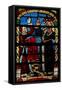 Window W234 Depicting Potiphar Is Angry-null-Framed Stretched Canvas