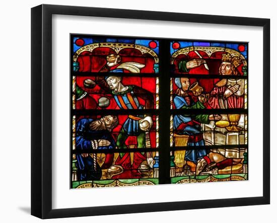 Window W236 Depicting Belshazzar's Feast-null-Framed Giclee Print