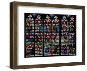 Window W236 Depicting Scenes from the Story of Daniel-null-Framed Giclee Print