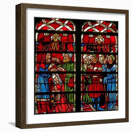 Window W236 Depicting the Daniel Story: Suzanne Is Led to Her Supplication-null-Framed Giclee Print