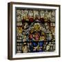 Window W24 Depicting the Te Deum: God and Angels-null-Framed Giclee Print