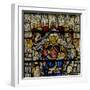 Window W24 Depicting the Te Deum: God and Angels-null-Framed Giclee Print