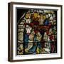 Window W25 Depicting the Trinity and Pentecost-null-Framed Giclee Print