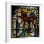 Window W25 Depicting the Trinity and Pentecost-null-Framed Giclee Print