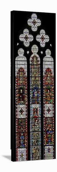 Window W32 Depicting St George, St Lawrence, St Stephen, St Cuthbert, St Peter, St Anne, St Joachim-null-Stretched Canvas