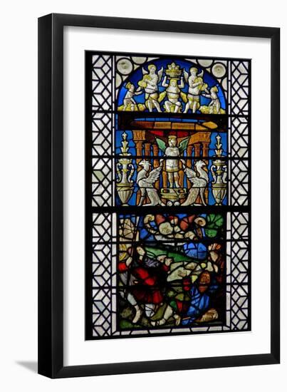 Window W36 Depicting the Annunciation to Shepherds-null-Framed Giclee Print