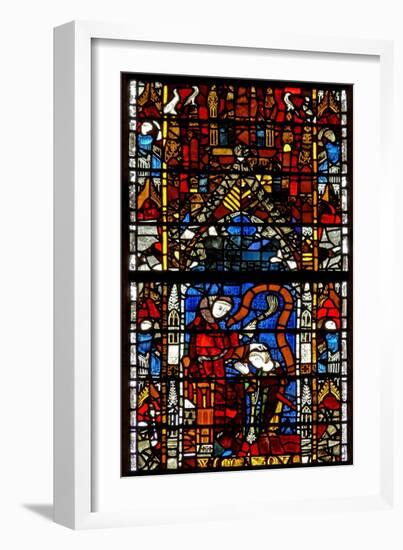 Window W38 Depicting the Administration of Penance-null-Framed Giclee Print