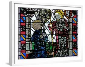 Window W4 Depicting a Resurrection Scene: the Appearance to St Peter-null-Framed Giclee Print