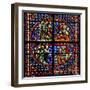 Window W4 Depicting Background Detail and Border-null-Framed Giclee Print