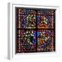 Window W4 Depicting Background Detail and Border-null-Framed Giclee Print