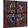 Window W4 Depicting Background Detail and Border-null-Mounted Giclee Print