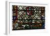 Window W40 Depicting a Border Panel with Stag Chasing-null-Framed Giclee Print