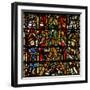 Window W42 Depicting a Canopy and Royal Side Figures-null-Framed Giclee Print