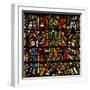 Window W42 Depicting a Canopy and Royal Side Figures-null-Framed Giclee Print