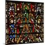 Window W42 Depicting a Canopy and Royal Side Figures-null-Mounted Giclee Print