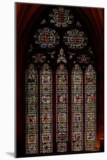 Window W58 Depicting the Chapter House East Window; Rest Panels-null-Mounted Giclee Print