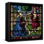 Window W6 Depicting a Resurrection Scene: Noli Me Tangere-null-Framed Stretched Canvas