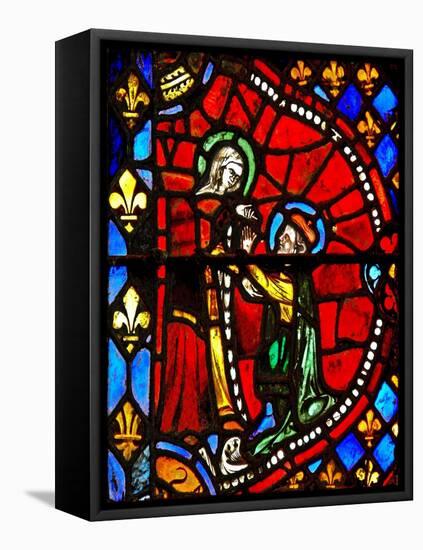 Window W6 Depicting a Scene from the Life of the Virgin Mary: Joseph Asks the Virgin Mary's Pardon-null-Framed Stretched Canvas