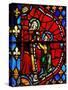 Window W6 Depicting a Scene from the Life of the Virgin Mary: Joseph Asks the Virgin Mary's Pardon-null-Stretched Canvas
