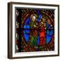 Window W6 Depicting a Scene from the Life of the Virgin Mary: Joseph Is Reassured-null-Framed Giclee Print